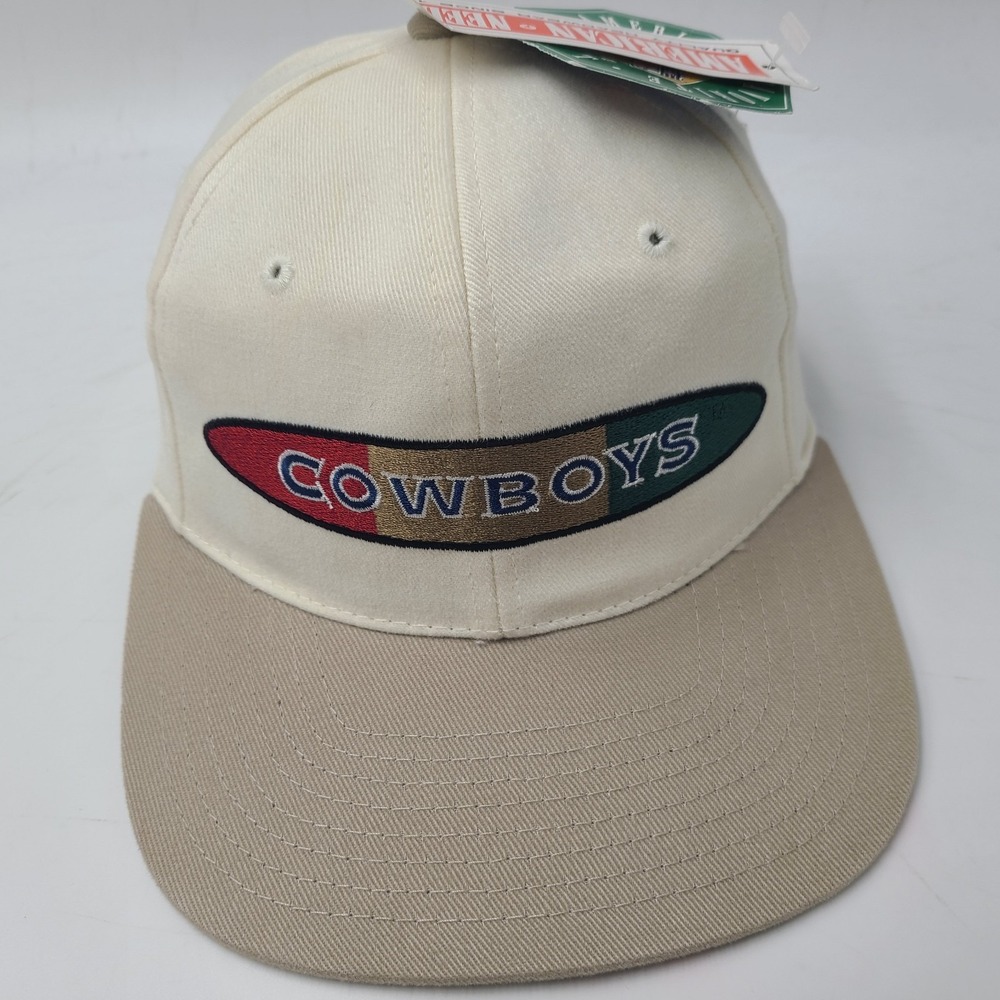 Vintage Dallas Cowboys Hat Snapback (Fits Small) American Needle White 90s NFL